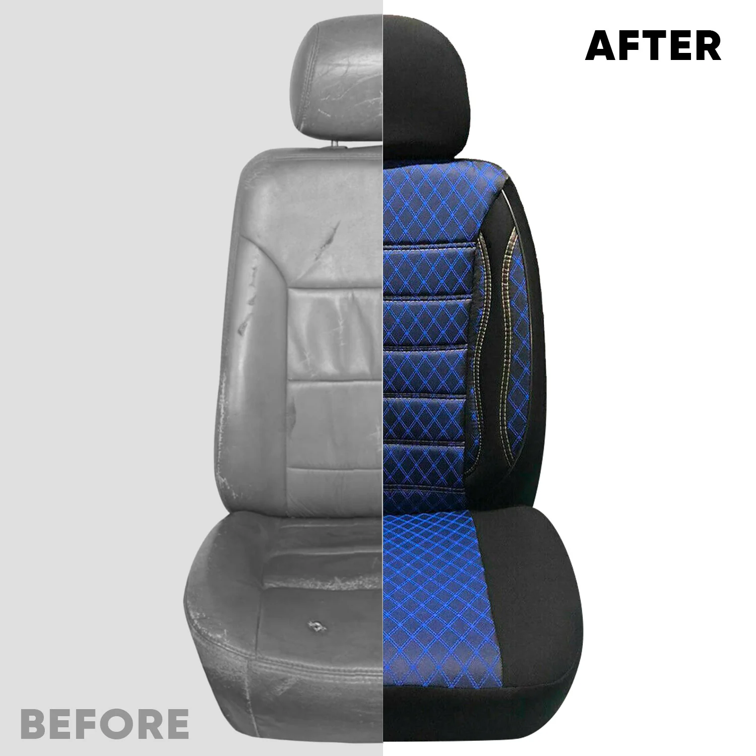 2019-2024 Mercedes Sprinter W907 910 Front Seat Covers Protector 2Pcs Fabric - Image 6