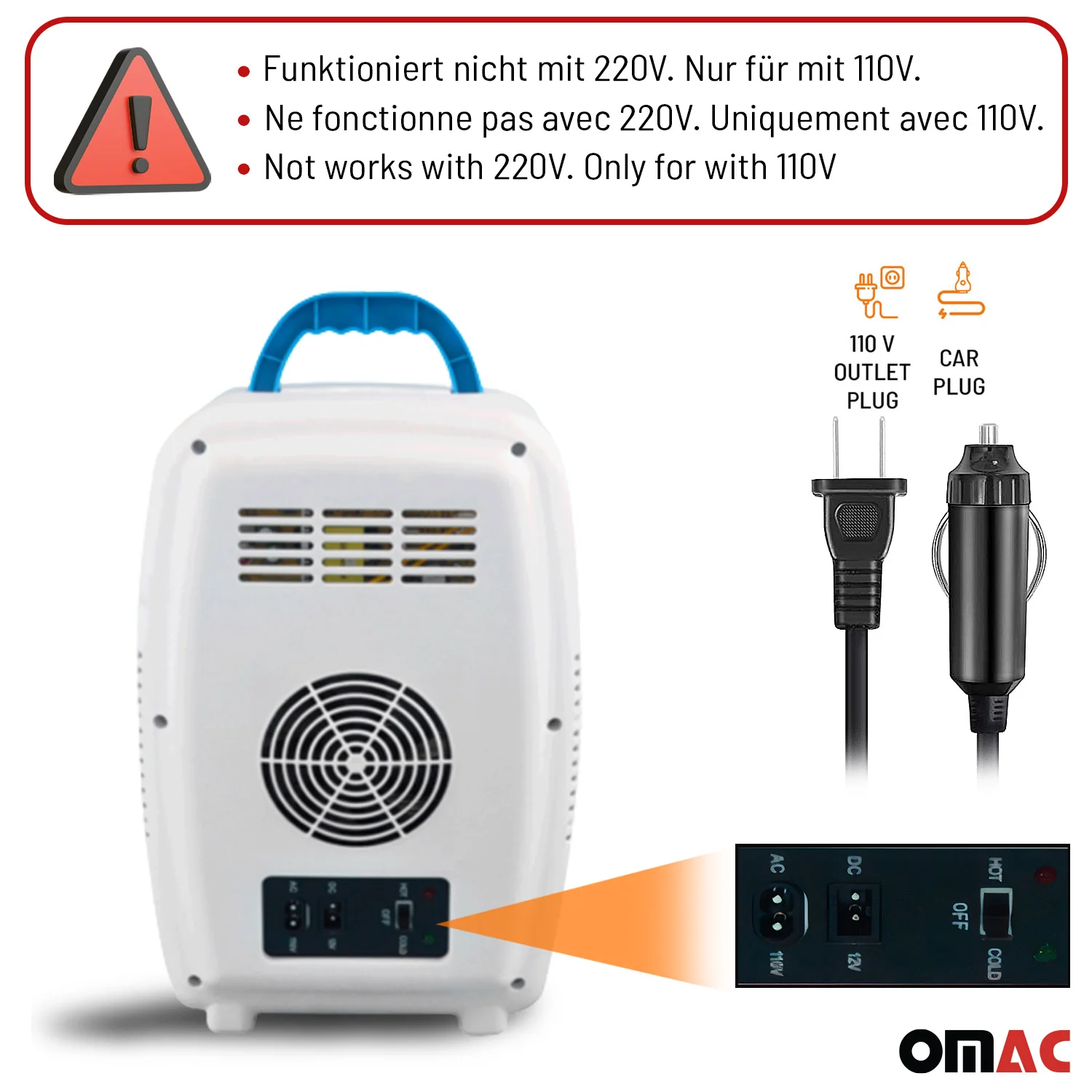 10L Portable Cooler and Warmer Car Refrigerator Outdoor 12V Mini Camping Fridge - Image 3