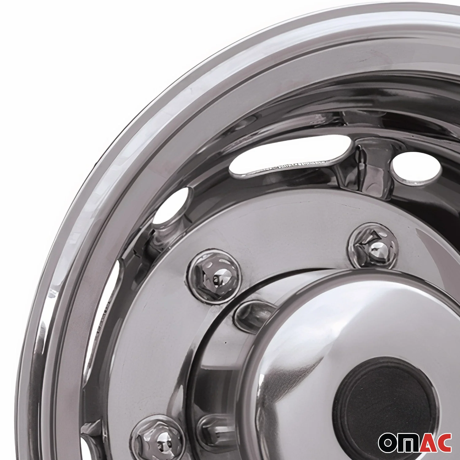 Chevrolet Express Wheel Simulator Hubcaps Rear Chrome Silver Steel - Image 5