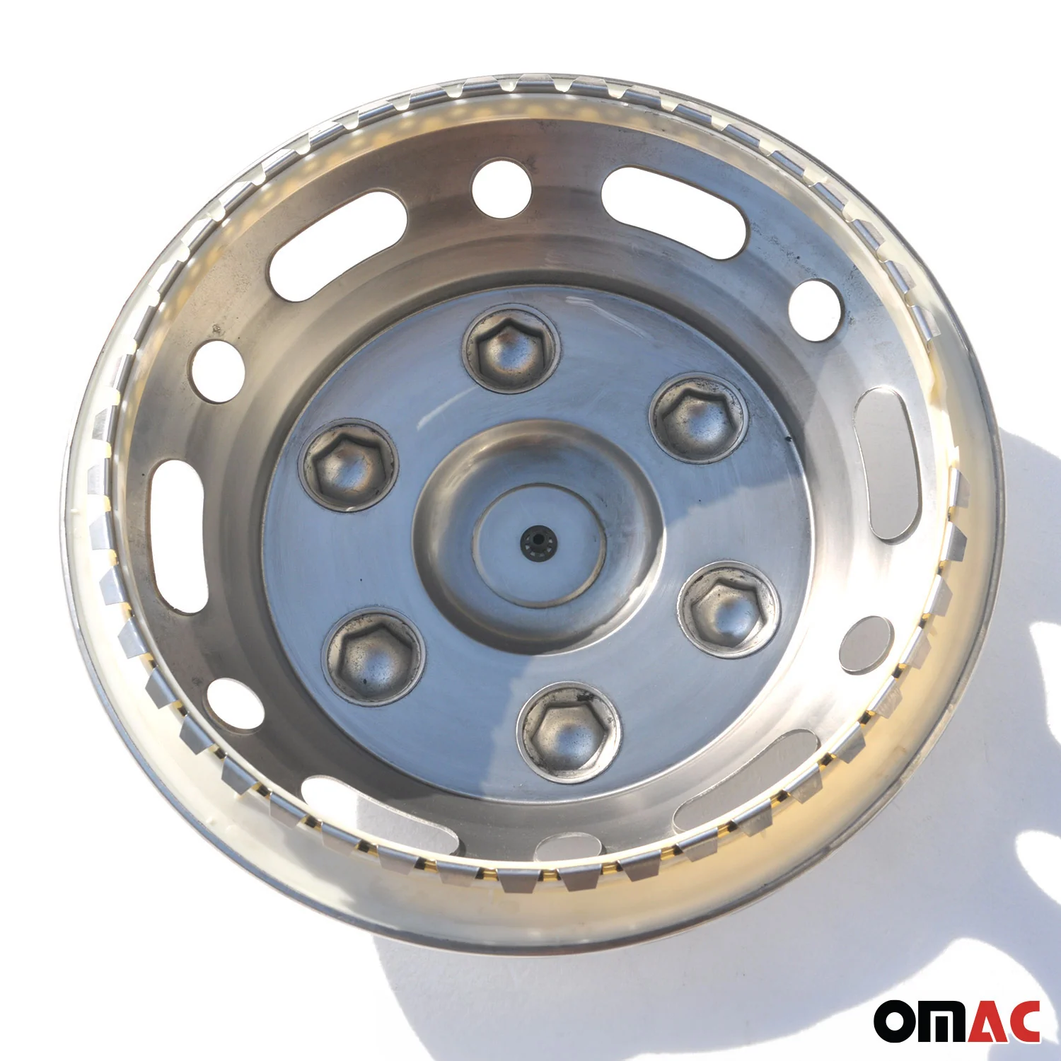 2014-2026 RAM ProMaster 16" Dual Wheel Simulator Hubcaps Chrome Silver Gloss - Image 8