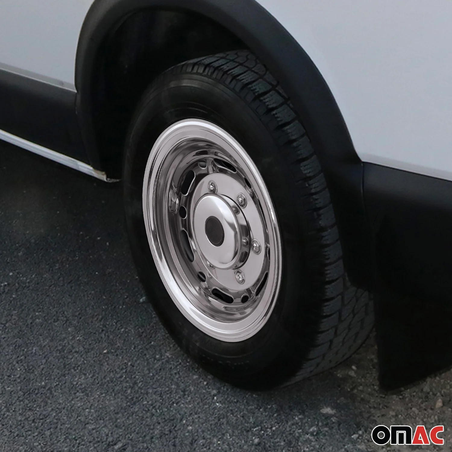 GMC Savana 16" Dual Wheel Simulator Hubcaps Steel Front & Rear - Image 3