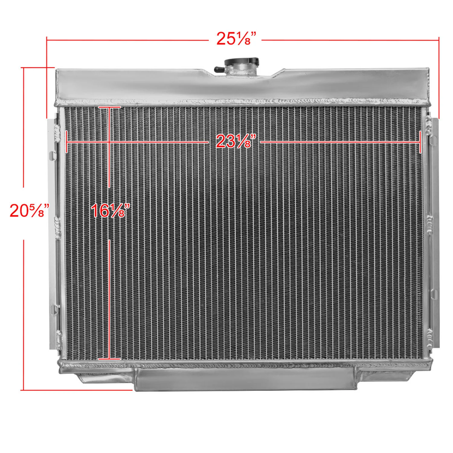 1967-1970 Ford Mustang/Fairlane Mercury Cougar Alu 3Row Performance Radiator - Image 3