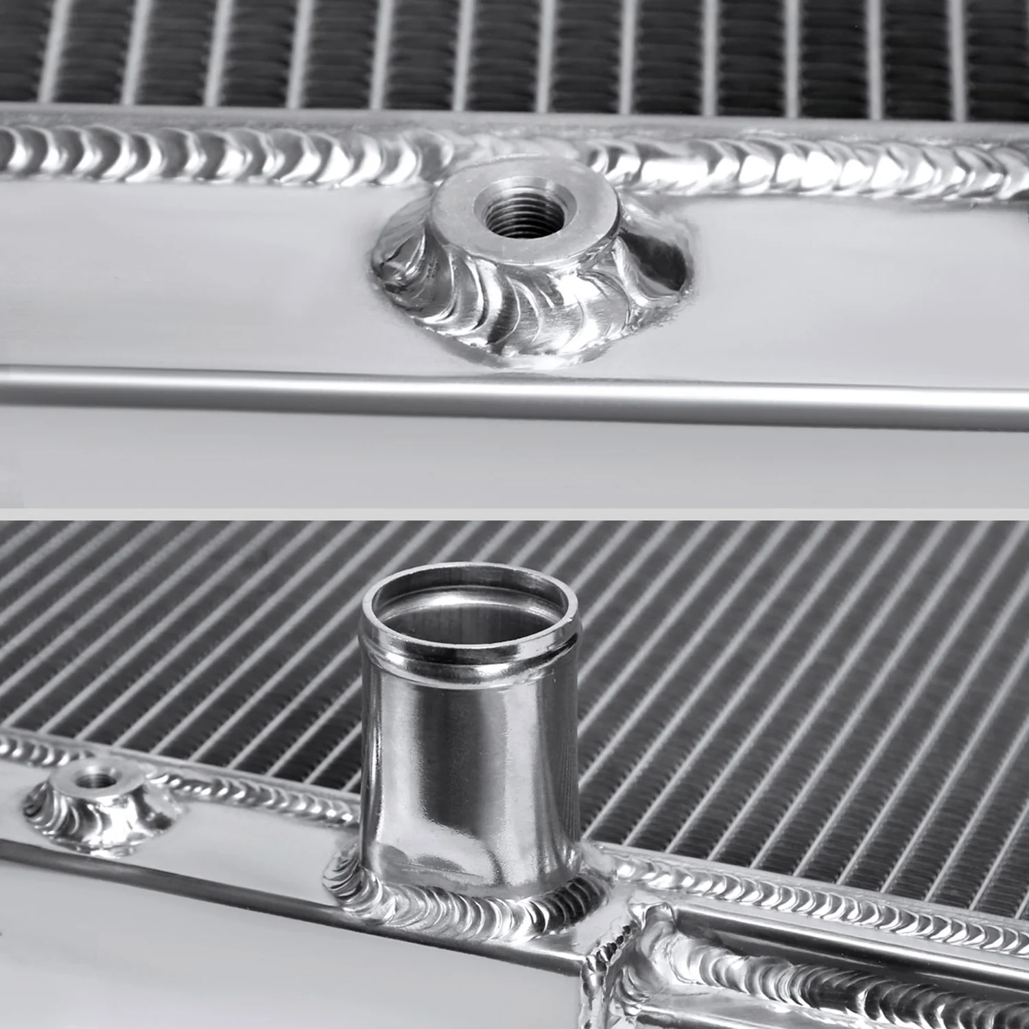 1967-1970 Ford Mustang/Fairlane Mercury Cougar Alu 3Row Performance Radiator - Image 5