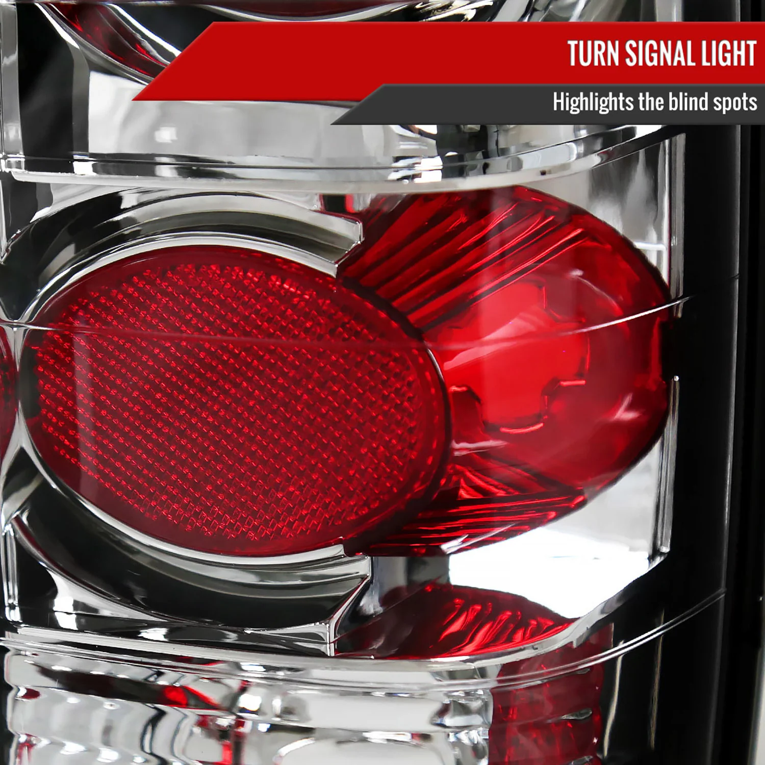 1982-1994 Chevy S10/Blazer GMC S15/Sonoma Tail Lights Chrome/Clear Lens - Image 4