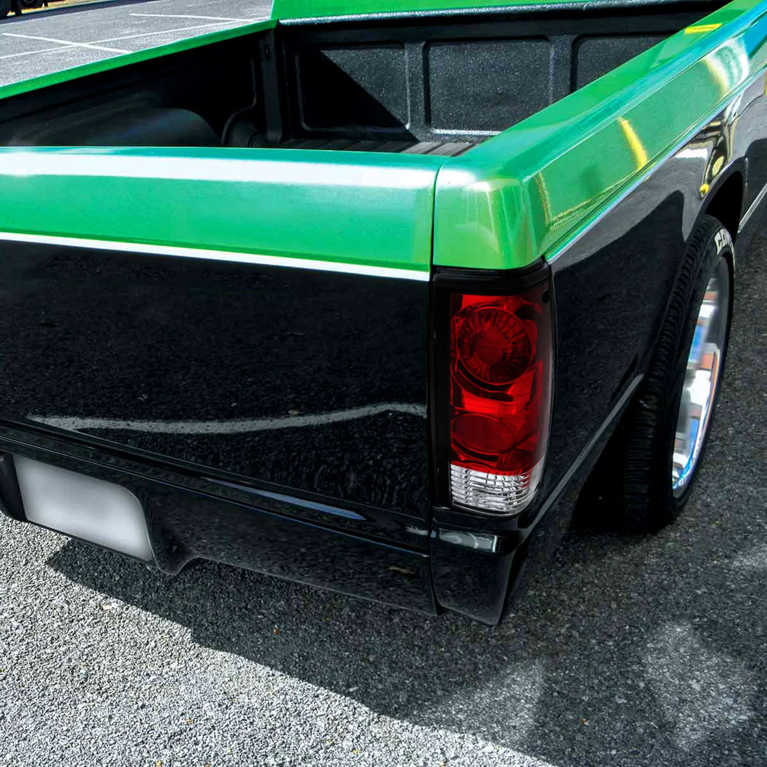 1982-1994 Chevy S10/Blazer GMC S15/Sonoma Tail Lights Chrome/Red Clear Lens - Image 10