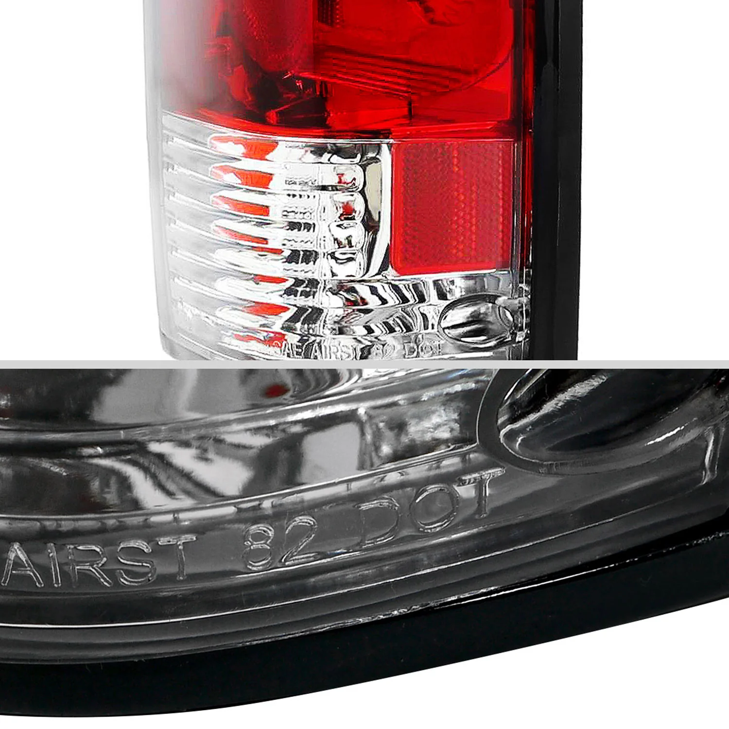 1982-1994 Chevy S10/Blazer GMC S15/Sonoma Tail Lights Chrome/Red Clear Lens - Image 6
