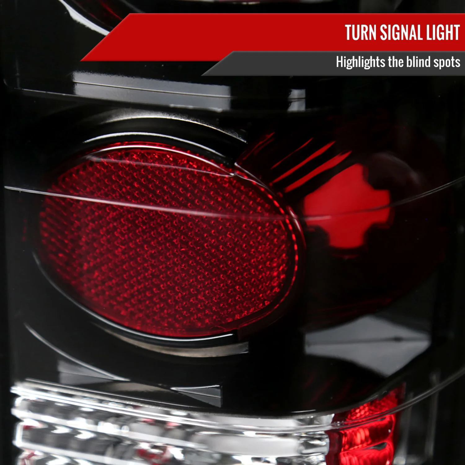 1982-1994 Chevy S10/Blazer GMC S15/Sonoma Tail Lights Matte Black/Clear Lens - Image 4