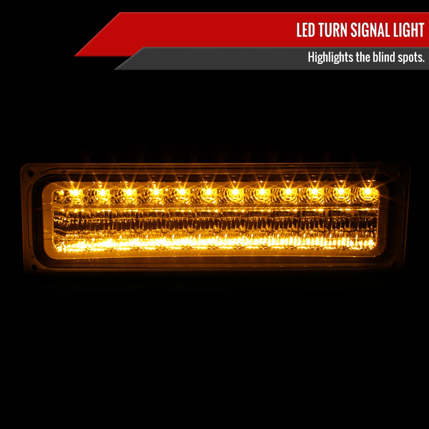 1988-1998 Chevy Blazer/Tahoe/Silverado/Sierra/Yukon LED Bumper Lights Chrome - Image 2