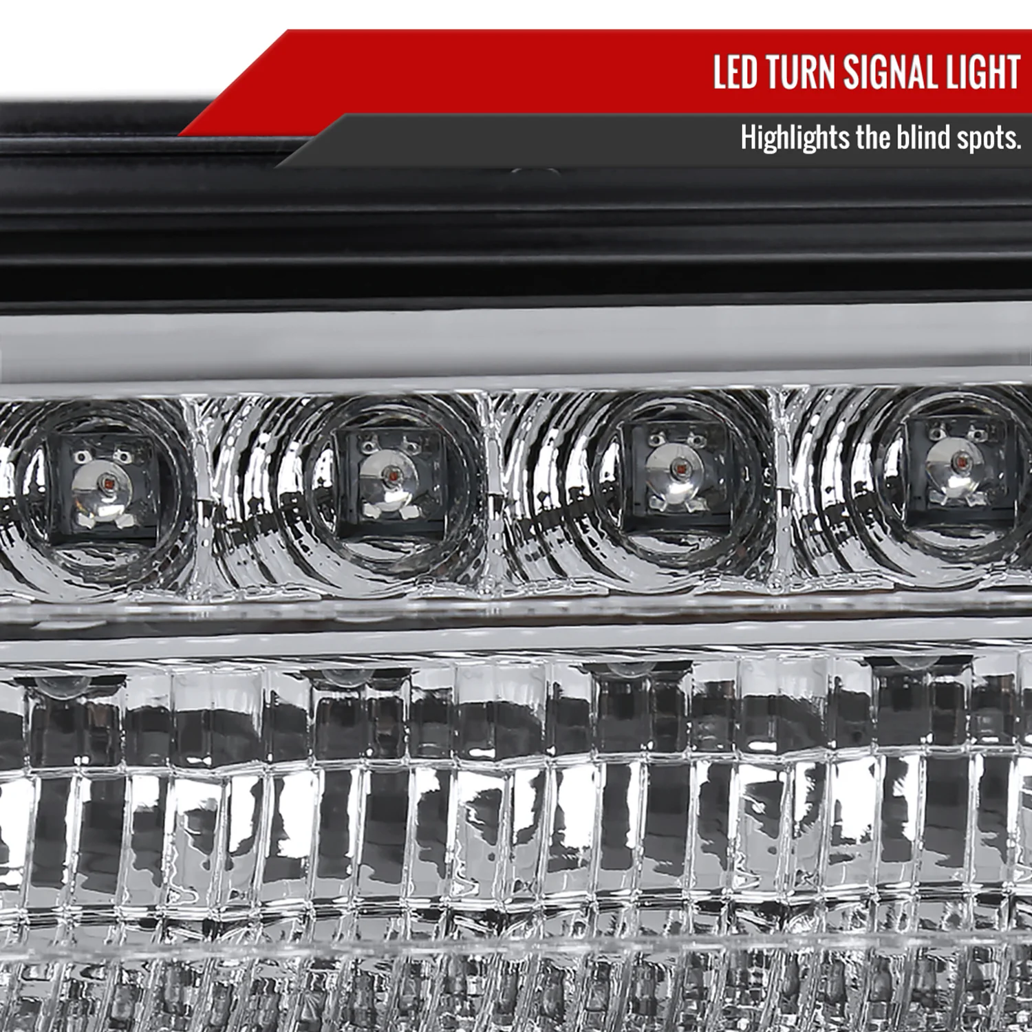 1988-1998 Chevy Blazer/Tahoe/Silverado/Sierra/Yukon LED Bumper Lights Chrome - Image 3