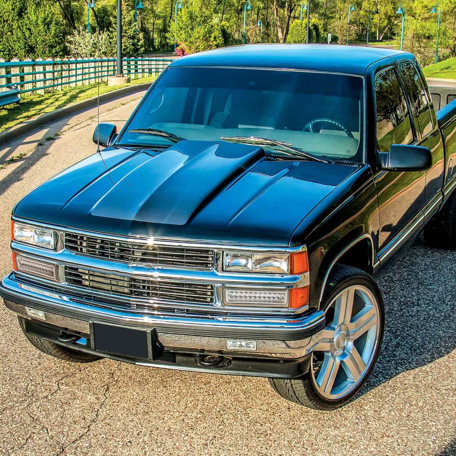 1988-1998 Chevy Blazer/Tahoe/Silverado/Sierra/Yukon LED Bumper Lights Chrome - Image 9