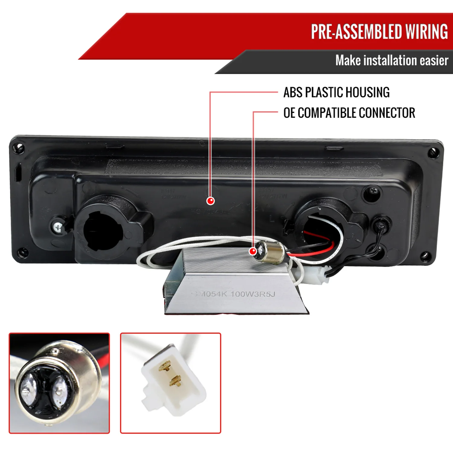 1988-1998 Chevy Blazer/Tahoe/Silverado/Sierra/Yukon LED Bumper Lights Smoke - Image 5