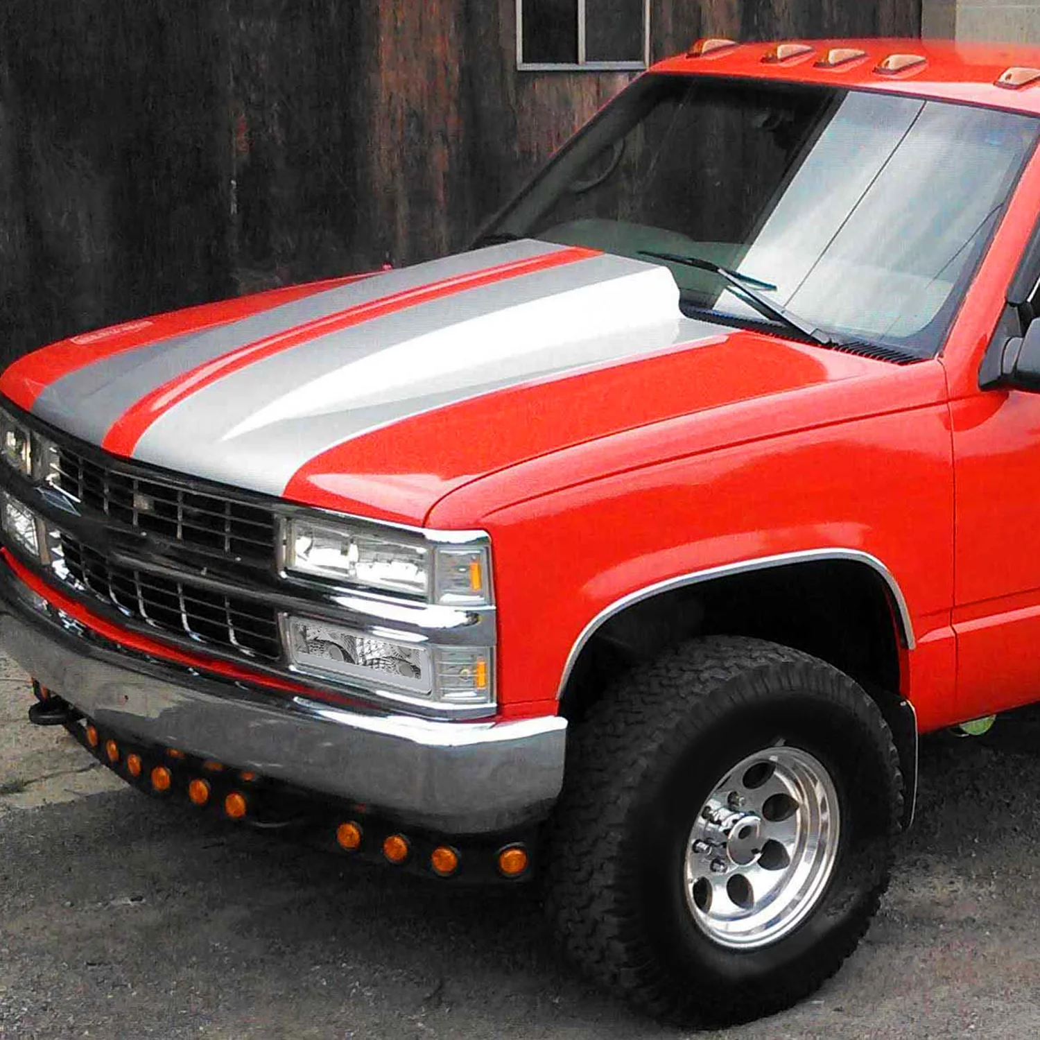 1988-1998 Chevy/GMC C10 C/K LED Strip Bumper Corner Signal Lights Chrome/Clear - Image 9
