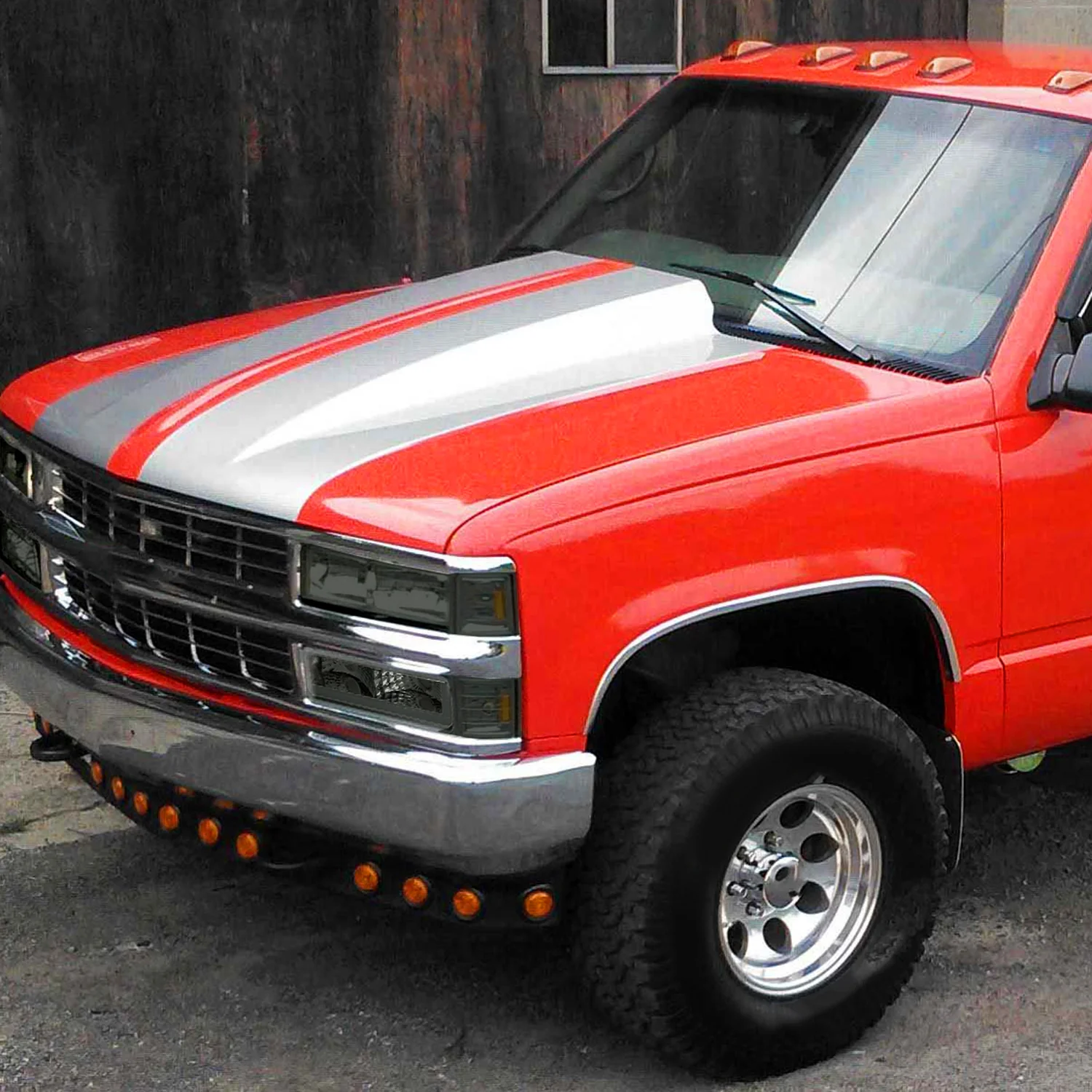 1988-1998 Chevy/GMC C10 C/K LED Strip Bumper Corner Signal Lights Chrome/Smoke - Image 9