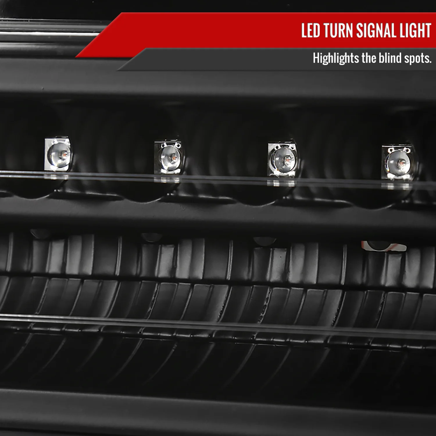 1988-1999 Chevy Blazer/Tahoe/Silverado/Sierra/Yukon LED Bumper Lights Black - Image 3
