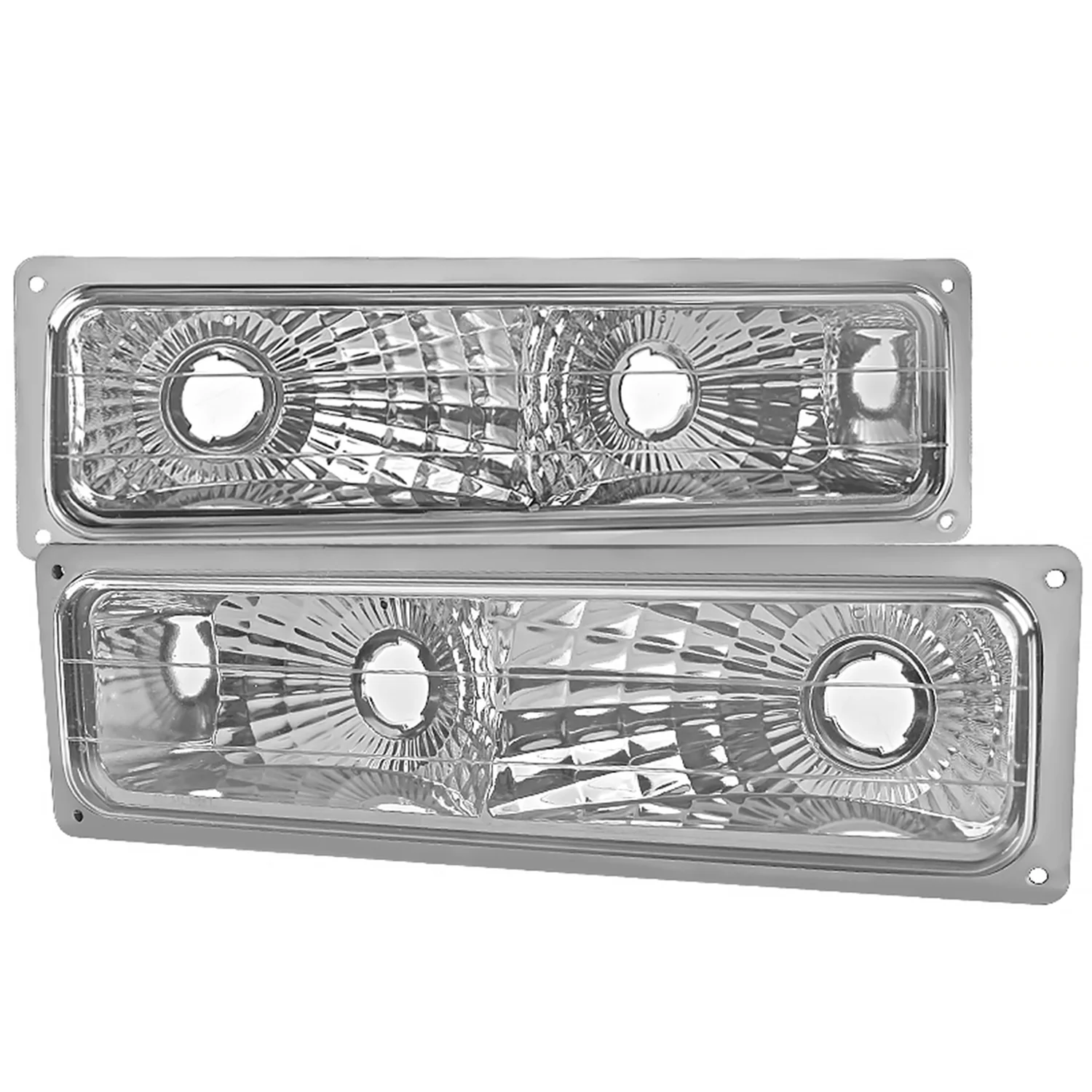 1988-1999 Chevy Suburban/Silverado/Tahoe/Sierra/Yukon Bumper Lights Chrome