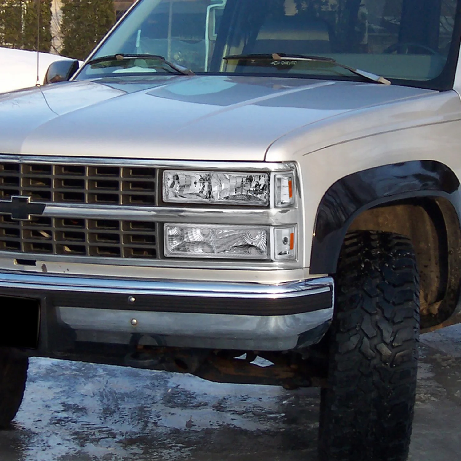 1988-1999 Chevy Suburban/Silverado/Tahoe/Sierra/Yukon Bumper Lights Chrome - Image 10