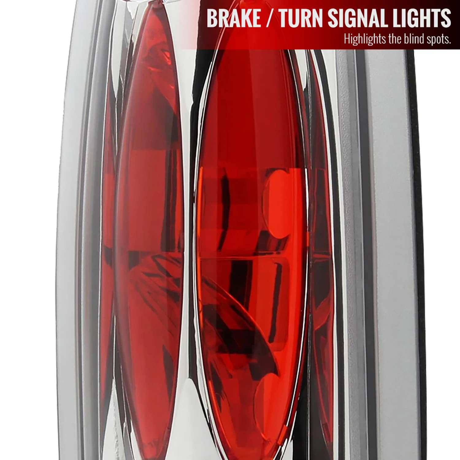 1988-2000 Chevy Silverado/Tahoe/Suburban/Sierra/Jimmy/Yukon Tail Lights Chrome - Image 2