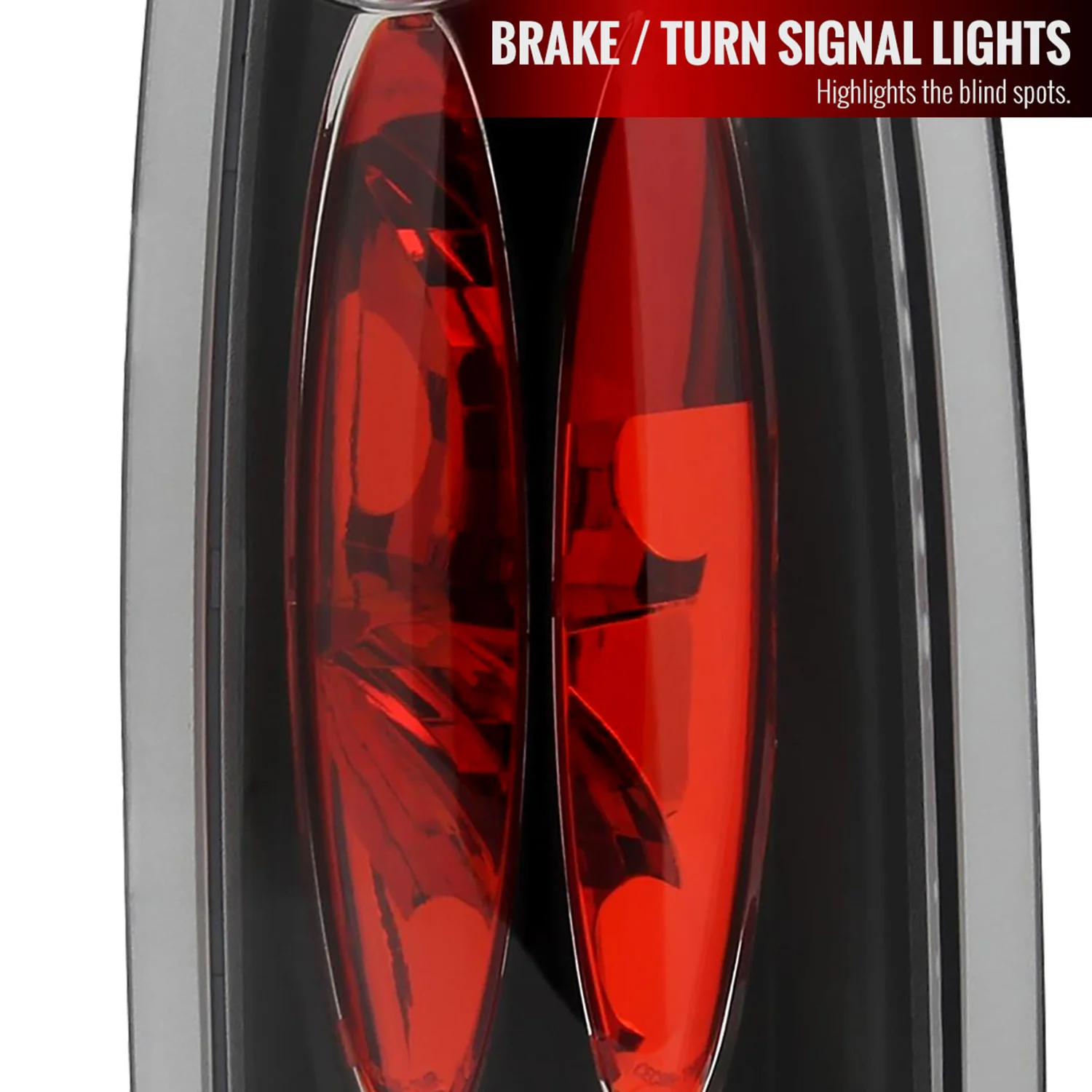 1988-2000 Chevy Silverado/Tahoe/Suburban/Sierra/Yukon Tail Lights Matt Black - Image 2