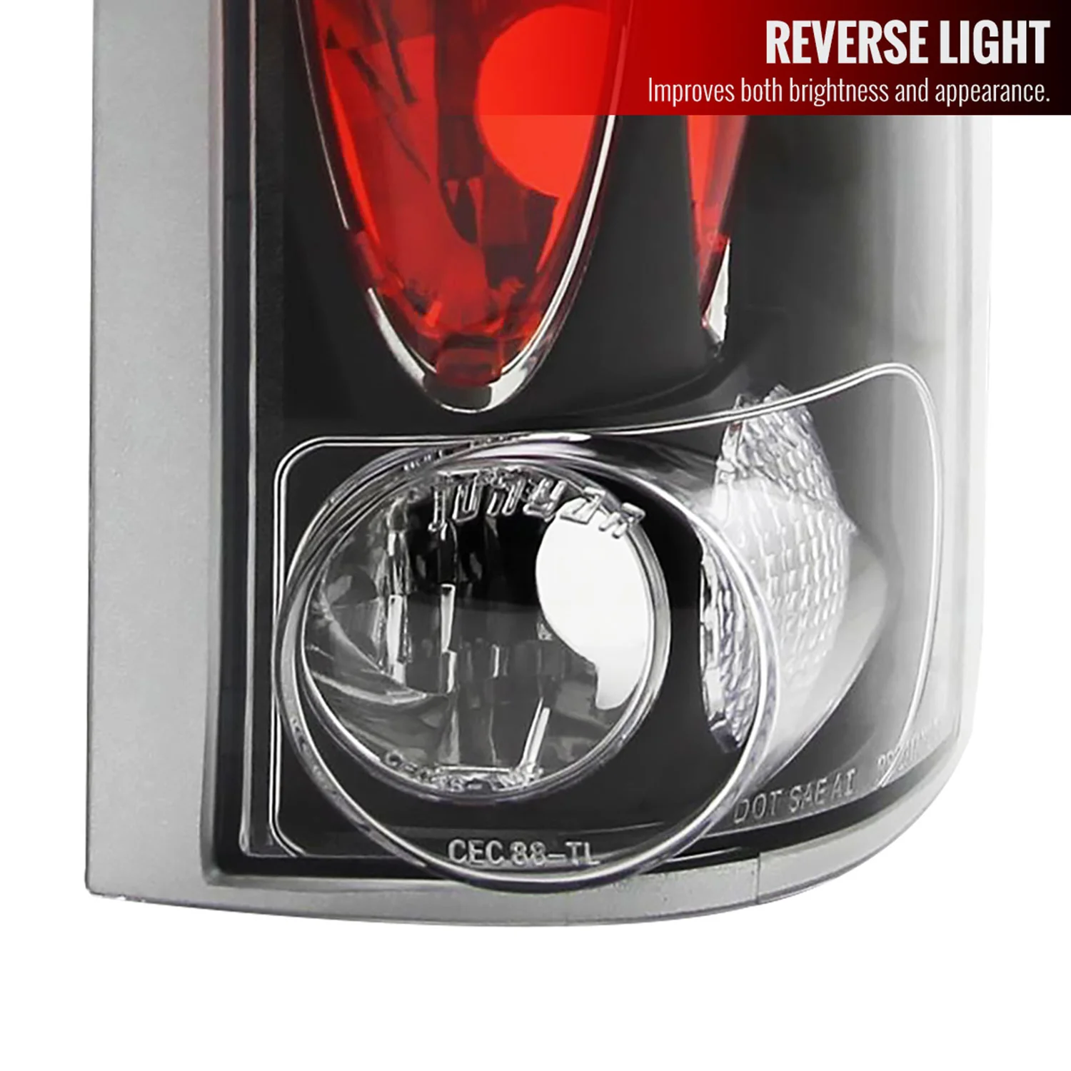 1988-2000 Chevy Silverado/Tahoe/Suburban/Sierra/Yukon Tail Lights Matt Black - Image 3