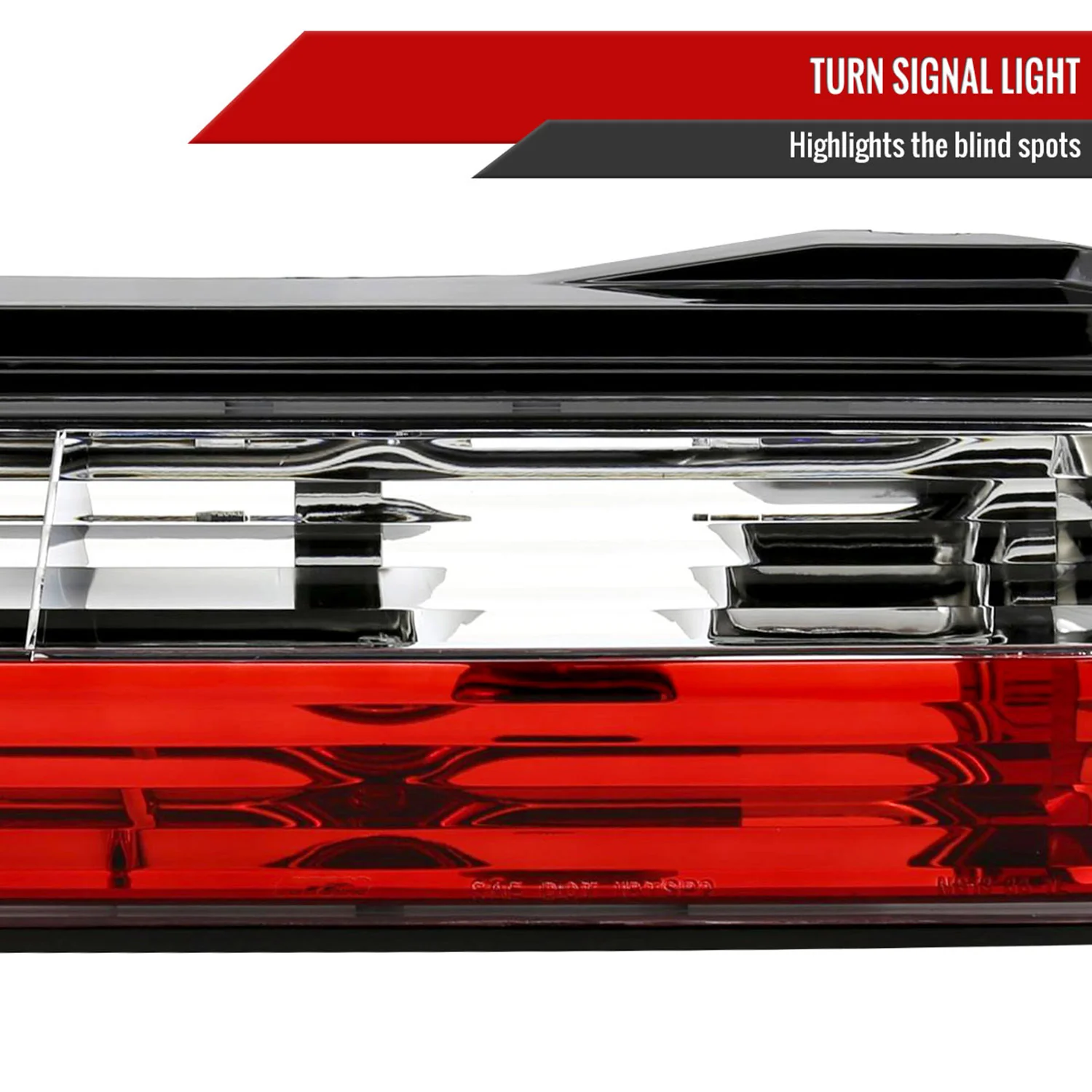 1989-1994 Nissan 240SX S13 Coupe Tail Lights Chrome Housing/Red Clear Lens - Image 4