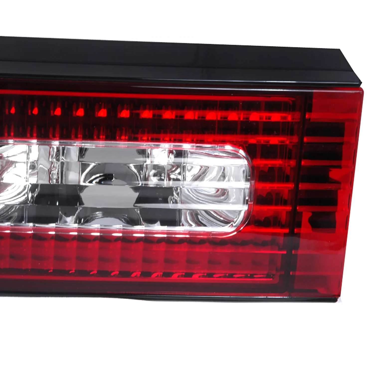 1989-1994 Nissan 240SX S13 HB Tail Lights & Trunk Light Chrome/Red Clear - Image 5