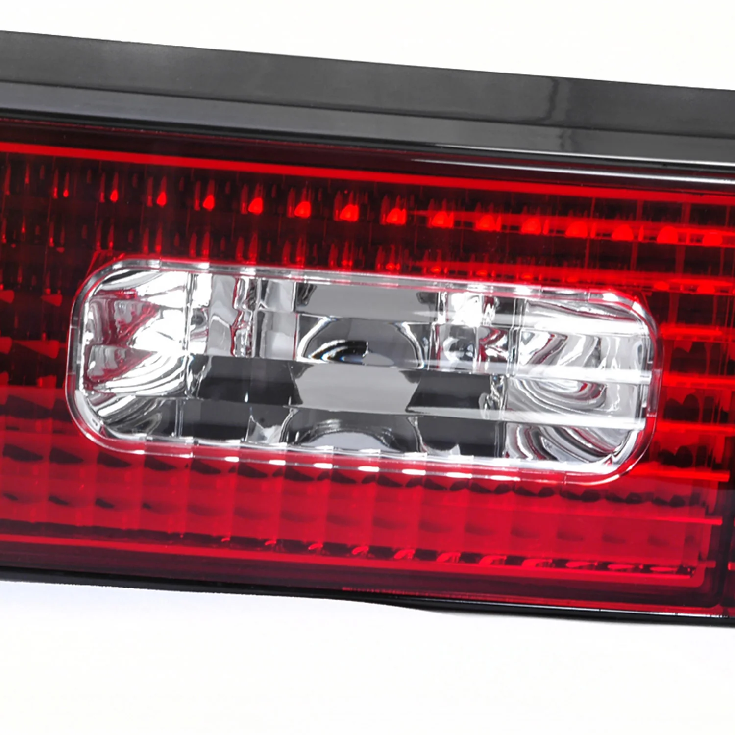 1989-1994 Nissan 240SX S13 HB Tail Lights & Trunk Light Chrome/Red Clear - Image 6