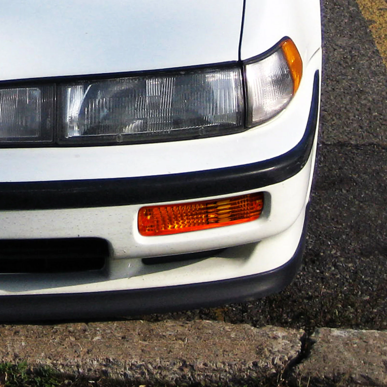 1990-1991 Acura Integra Bumper Lights Chrome Housing/Amber Lens - Image 10