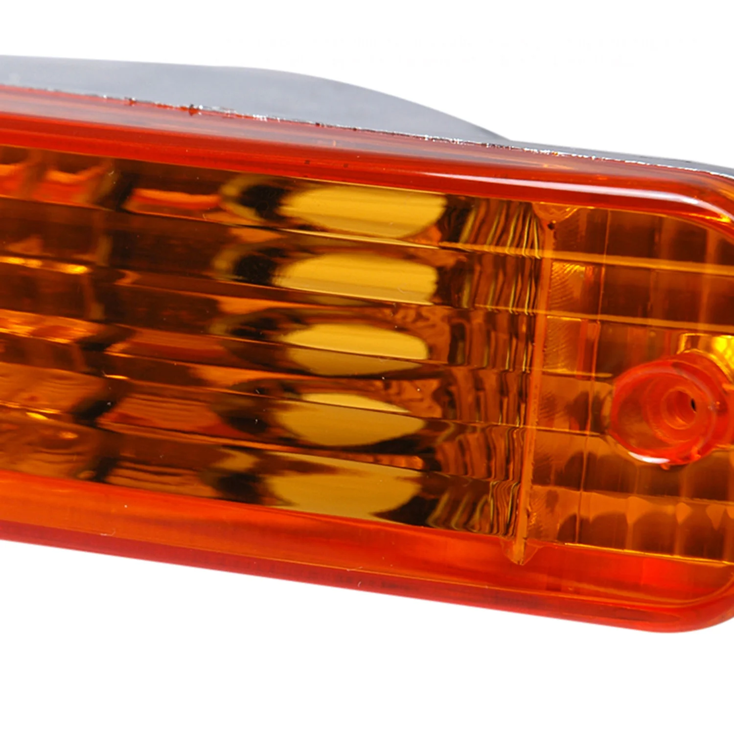 1990-1991 Acura Integra Bumper Lights Chrome Housing/Amber Lens - Image 3