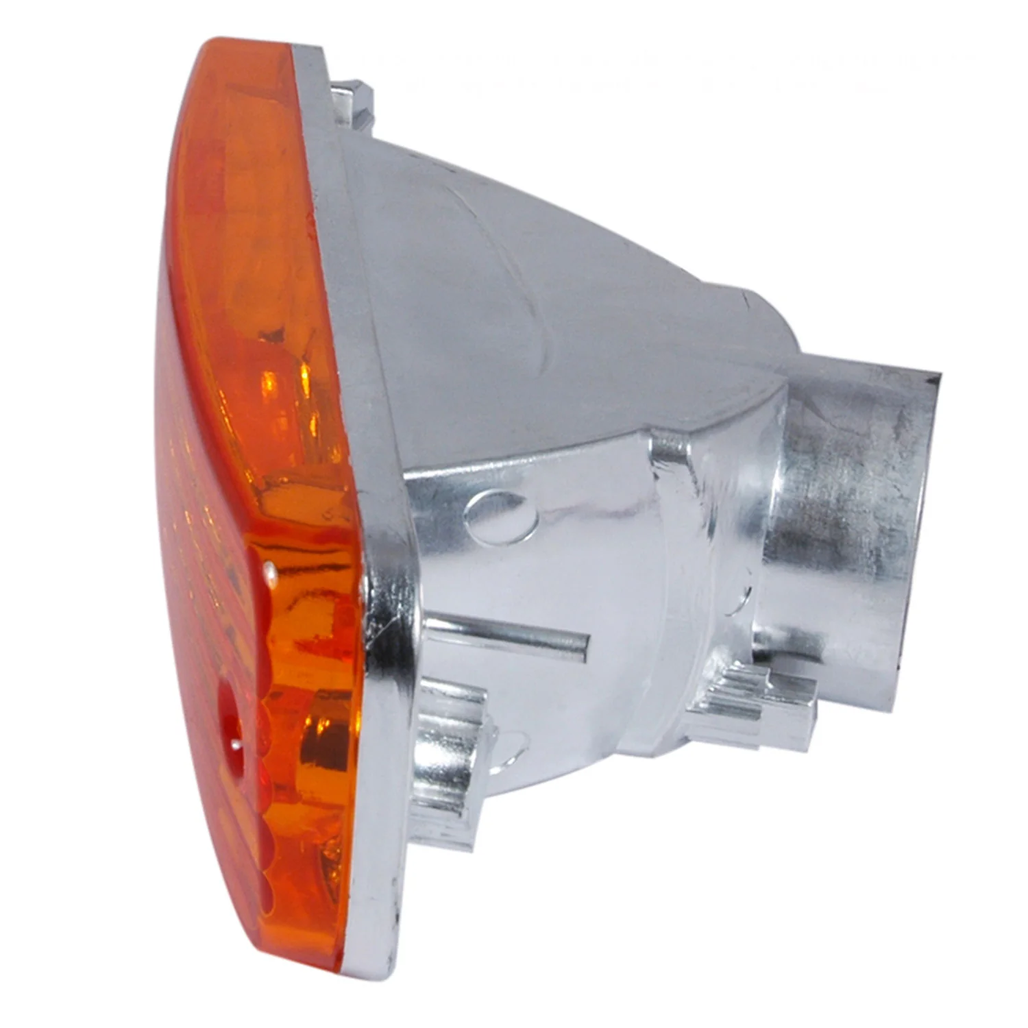 1990-1991 Acura Integra Bumper Lights Chrome Housing/Amber Lens - Image 4