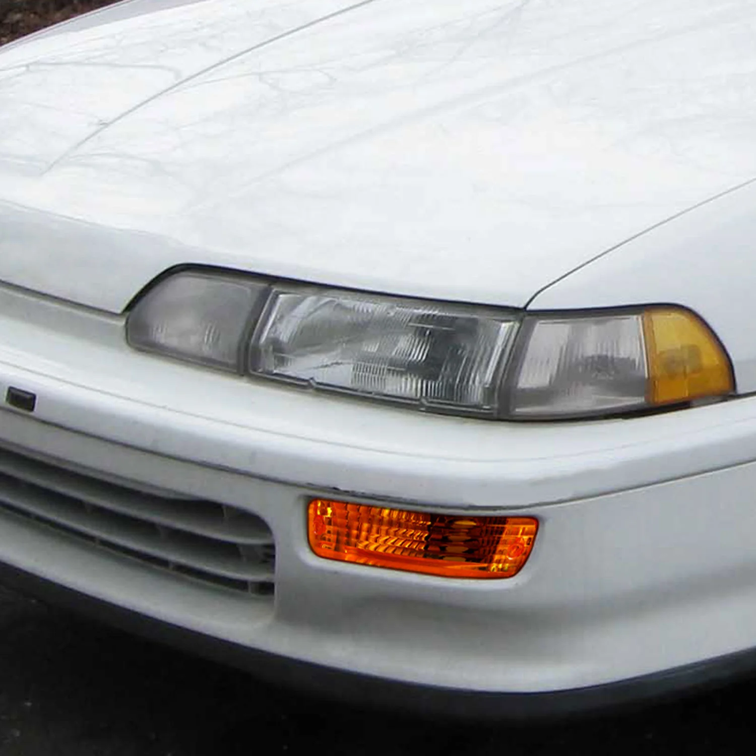 1990-1991 Acura Integra Bumper Lights Chrome Housing/Amber Lens - Image 6