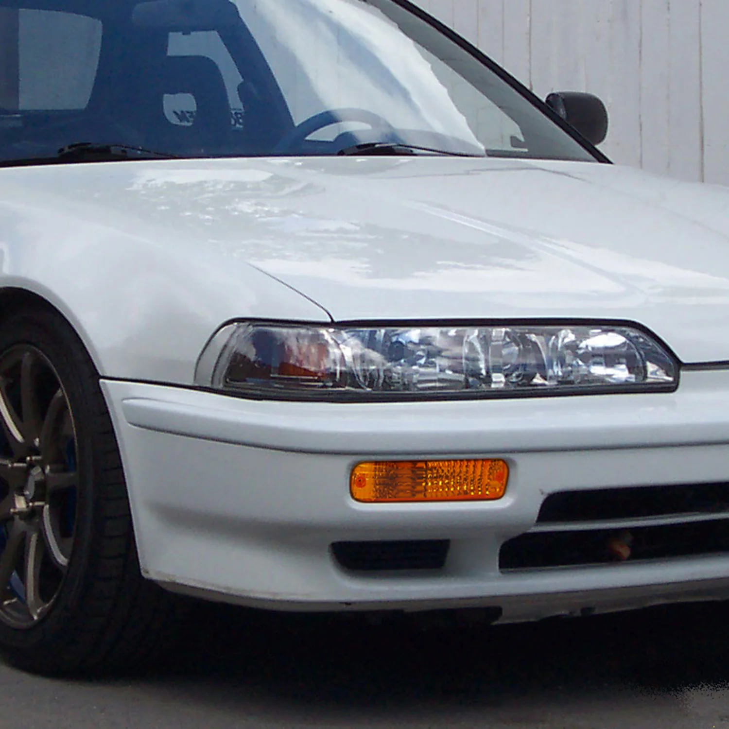 1990-1991 Acura Integra Bumper Lights Chrome Housing/Amber Lens - Image 7