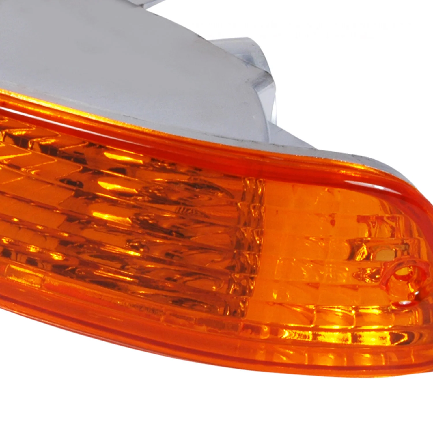 1992-1993 Acura Integra Bumper Lights Chrome Housing/Amber Lens - Image 5