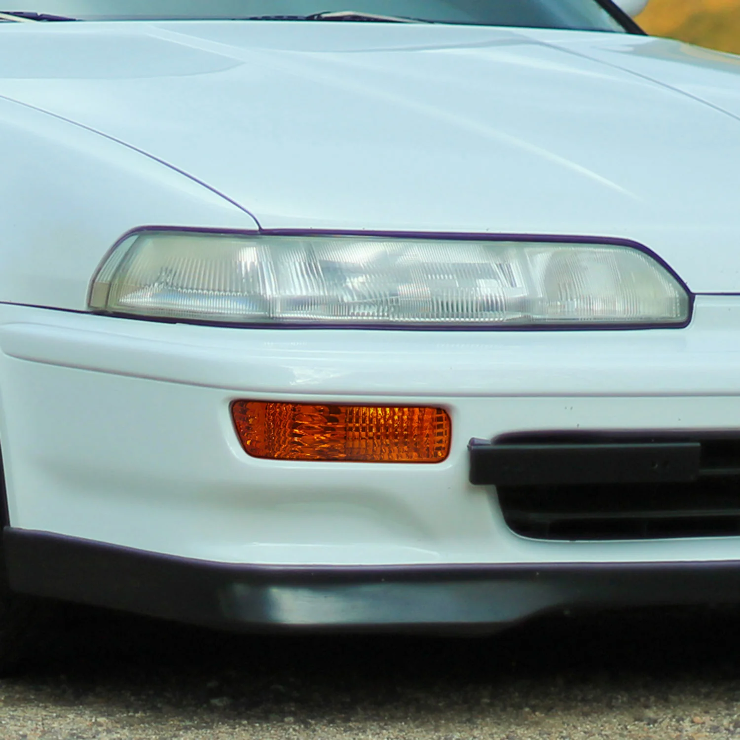 1992-1993 Acura Integra Bumper Lights Chrome Housing/Amber Lens - Image 7