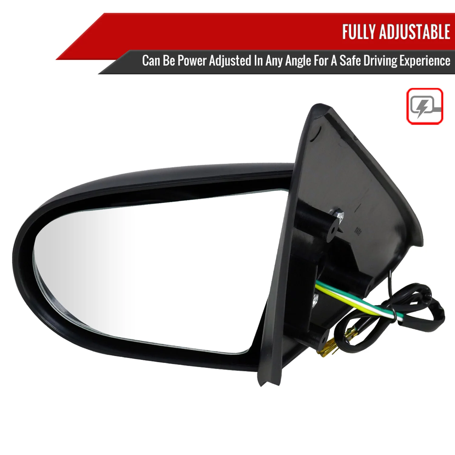 1992-1995 Honda Civic Coupe/Hatchback Black Power Spoon Sport Mirrors - Image 2