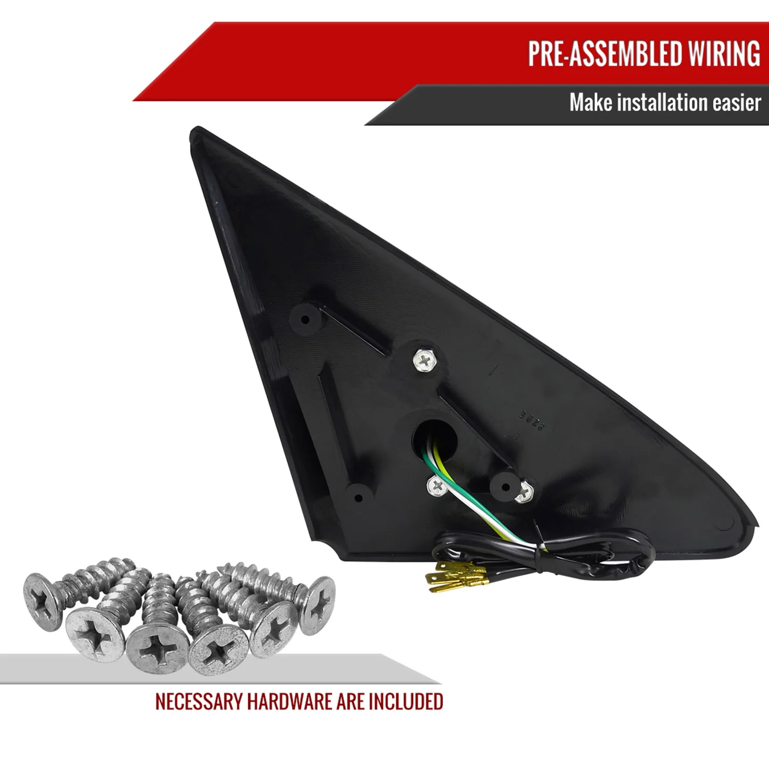 1992-1995 Honda Civic Coupe/Hatchback Black Power Spoon Sport Mirrors - Image 7