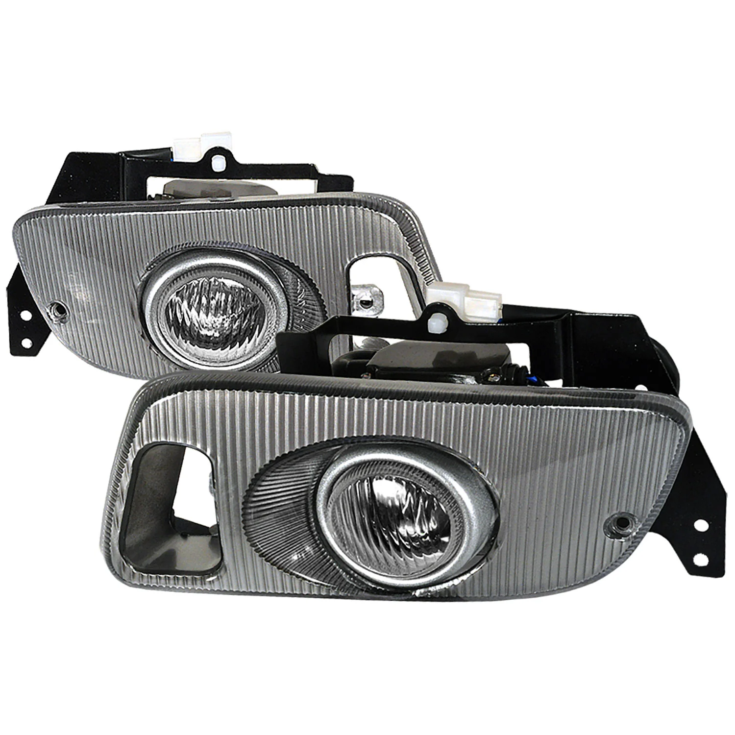 1992-1995 Honda Civic Coupe/Hatchback H3 Fog Lights Kit Chrome/Clear Lens