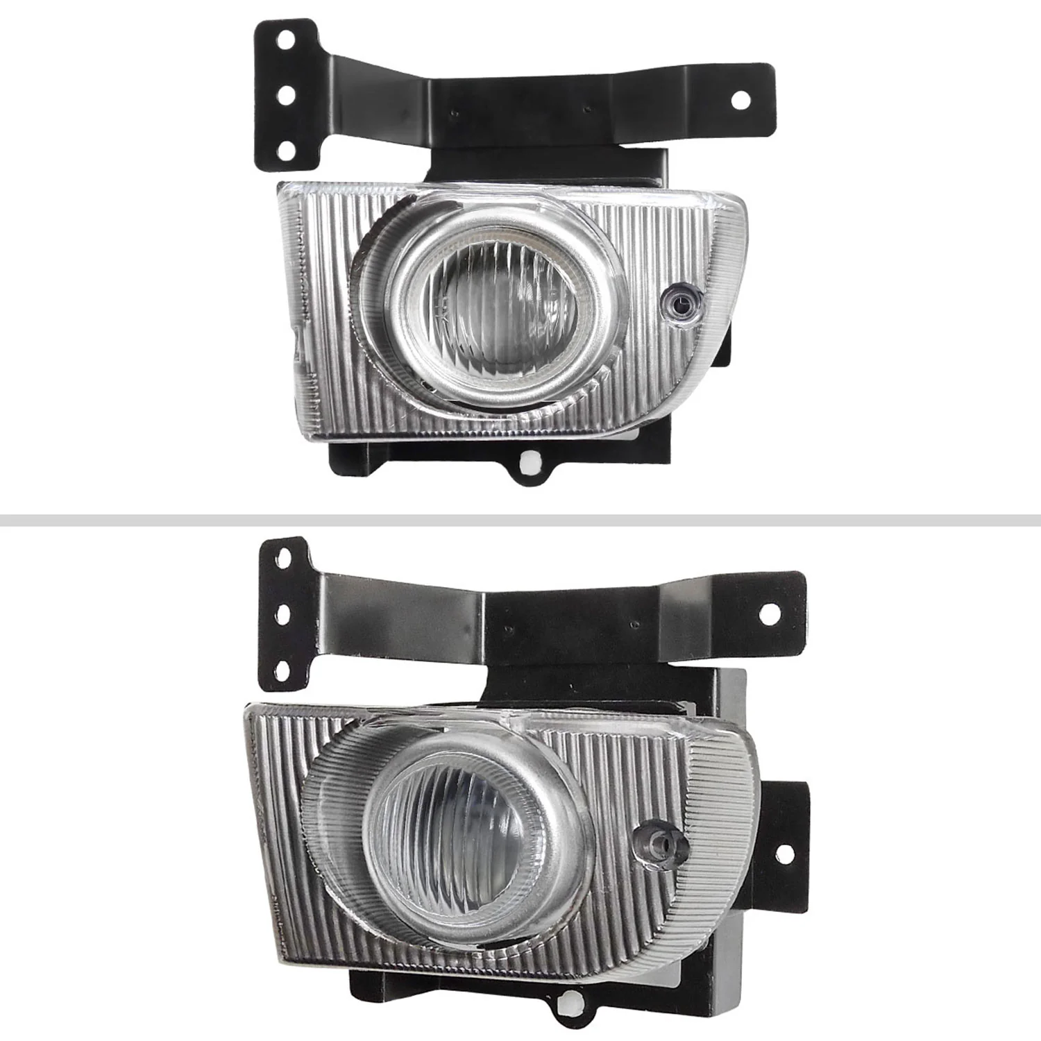 1992-1995 Honda Civic Sedan H3 Fog Lights Kit Switch & Wiring Harness Chrome - Image 2