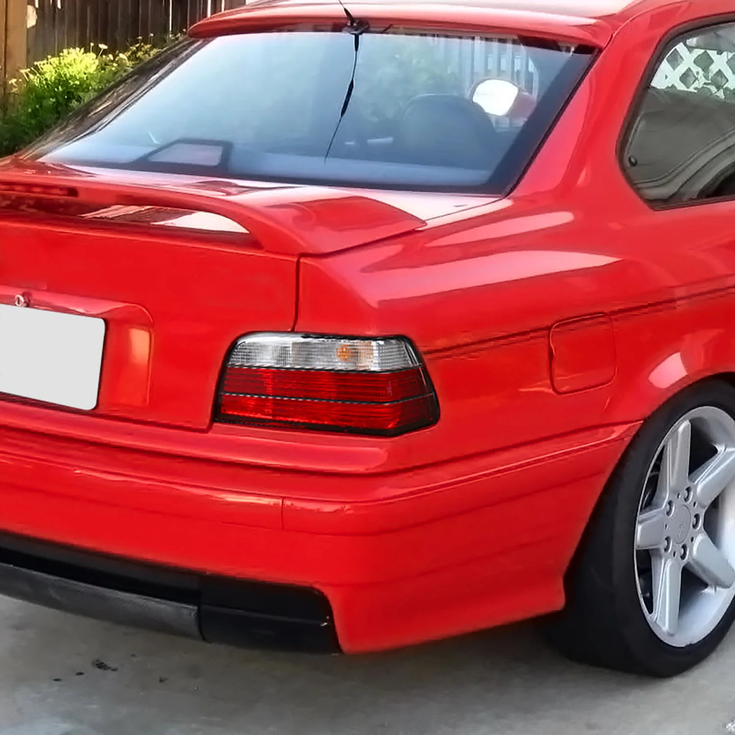 1992-1998 BMW E36 3 Series Coupe/Convertible Tail Lights Chrome/Red Clear Lens - Image 10
