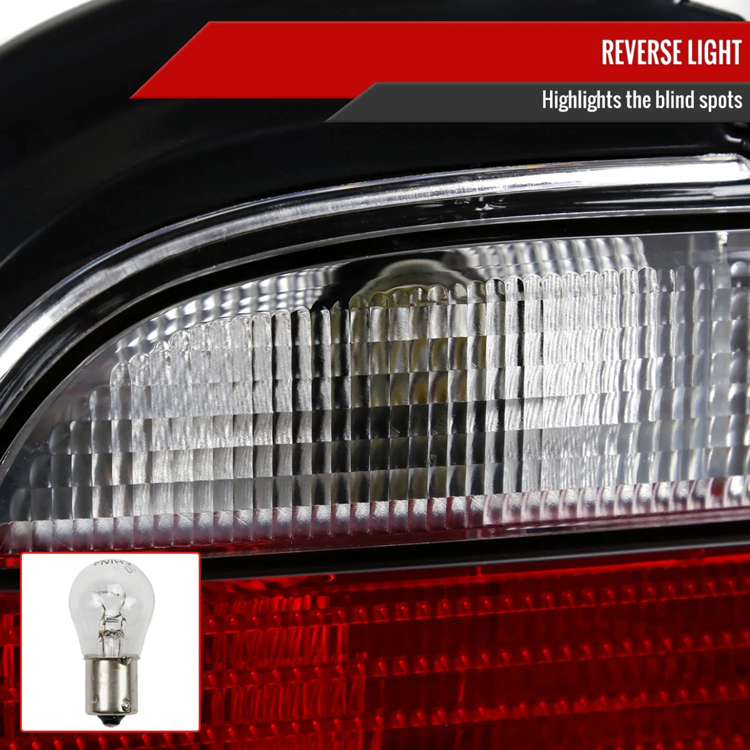 1992-1998 BMW E36 3 Series Coupe/Convertible Tail Lights Chrome/Red Clear Lens - Image 3