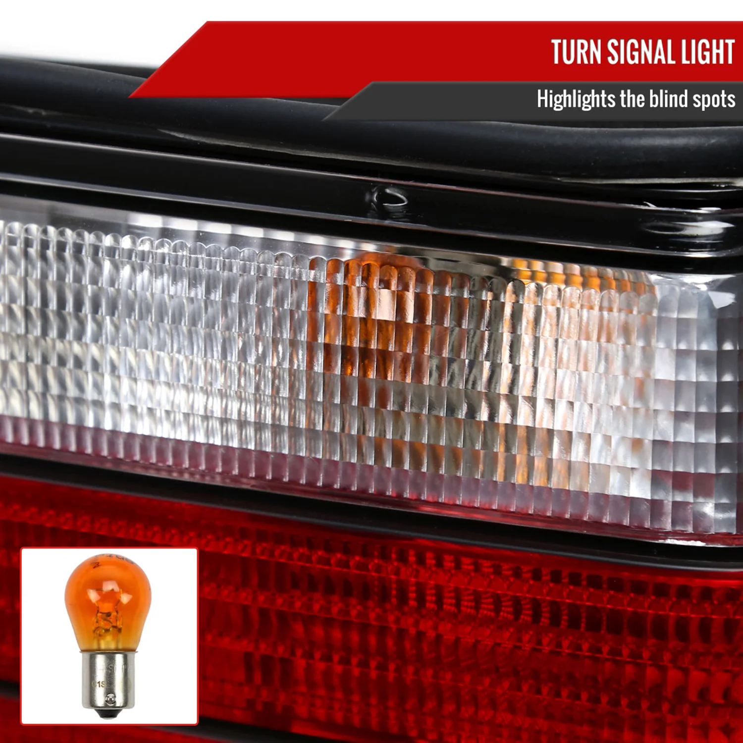 1992-1998 BMW E36 3 Series Coupe/Convertible Tail Lights Chrome/Red Clear Lens - Image 4
