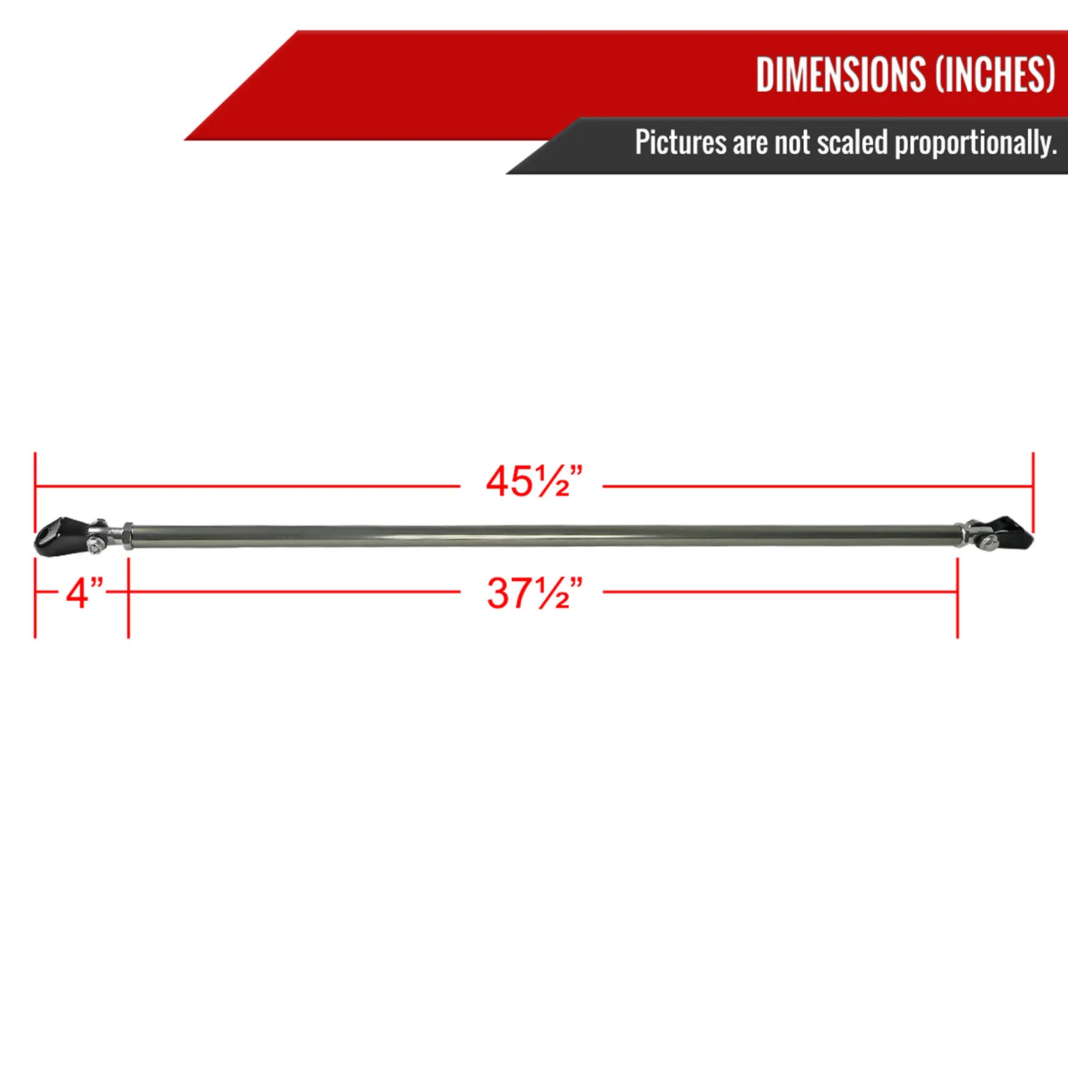 1992-2001 Honda Civic/ Acura Integra T-6061 Aluminum Rear Lower Strut Bar - Image 2