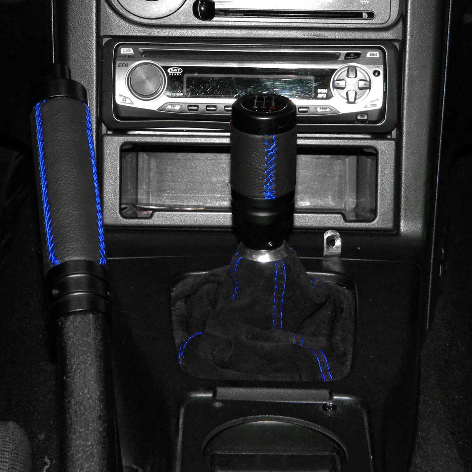 1992-2001 Honda Civic/Del Sol Acura Integra JDM Manual Shift Boot Blue Stitching - Image 9