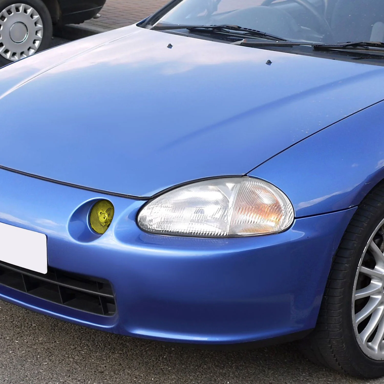 1993-1997 Honda Civic Del Sol Fog Lights Chrome Housing/Yellow Lens - Image 10