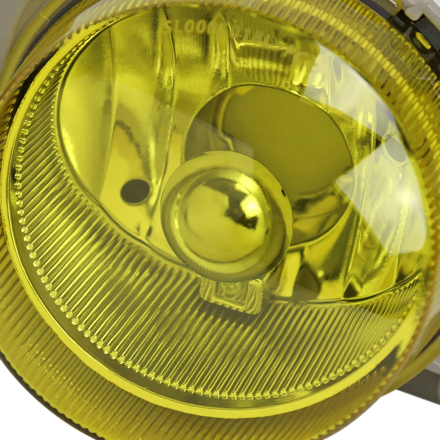 1993-1997 Honda Civic Del Sol Fog Lights Chrome Housing/Yellow Lens - Image 2