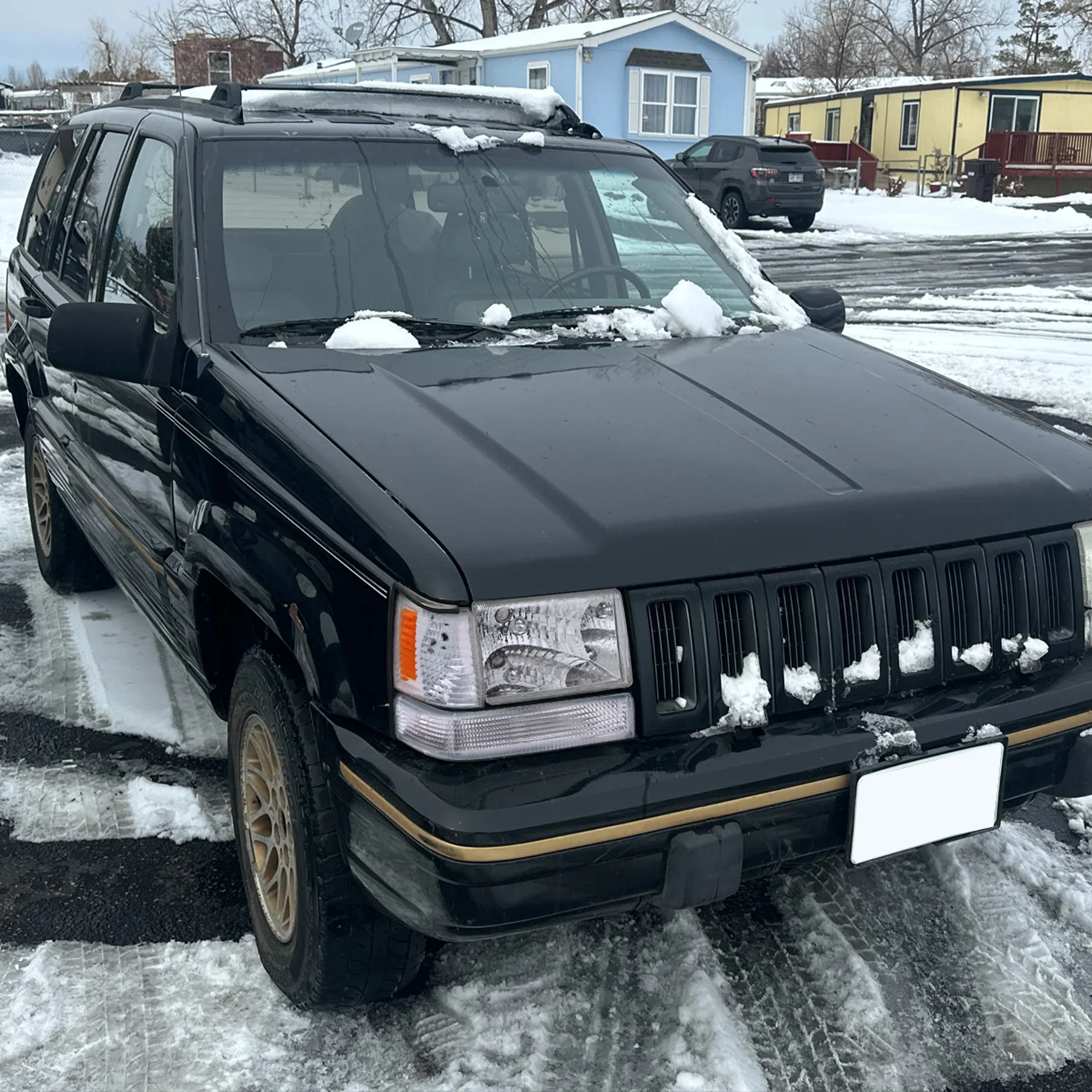 1993-1998 Jeep Grand Cherokee Corner Lights w/ Amber Reflectors Chrome/Clear - Image 9
