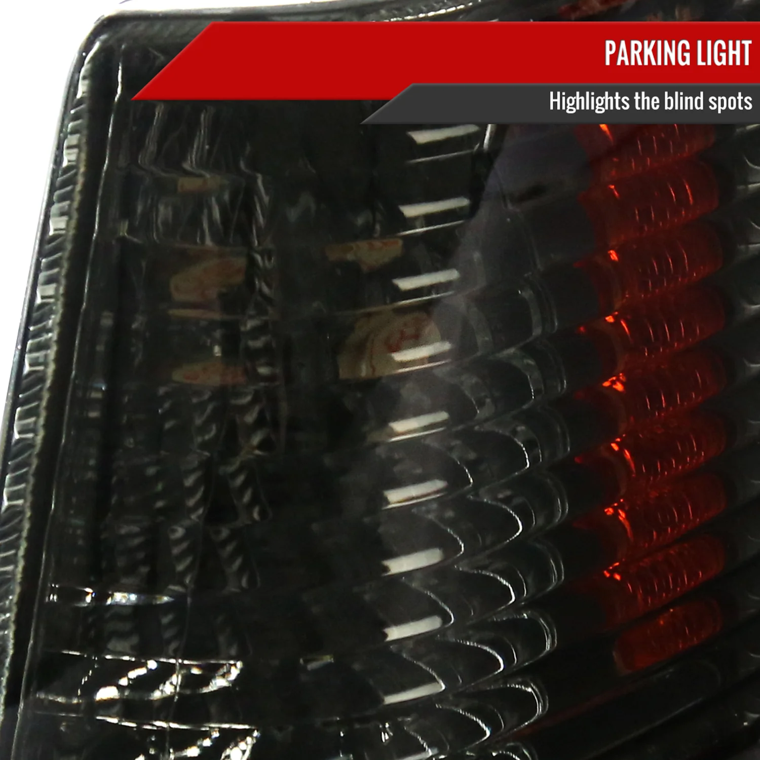 1993-1998 Jeep Grand Cherokee Corner Lights w/ Amber Reflectors Chrome/Smoke - Image 3