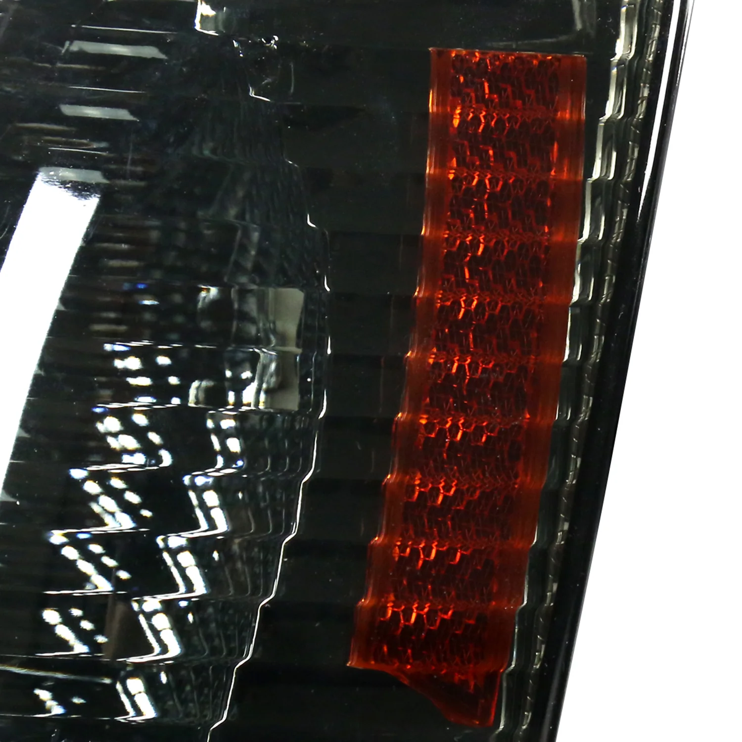 1993-1998 Jeep Grand Cherokee Corner Lights w/ Amber Reflectors Chrome/Smoke - Image 4