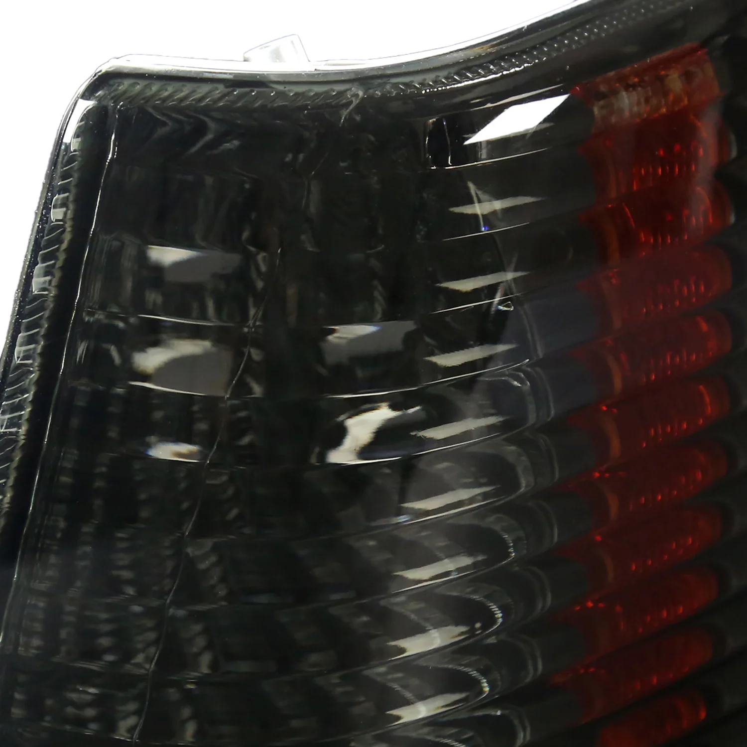 1993-1998 Jeep Grand Cherokee Corner Lights w/ Amber Reflectors Chrome/Smoke - Image 6