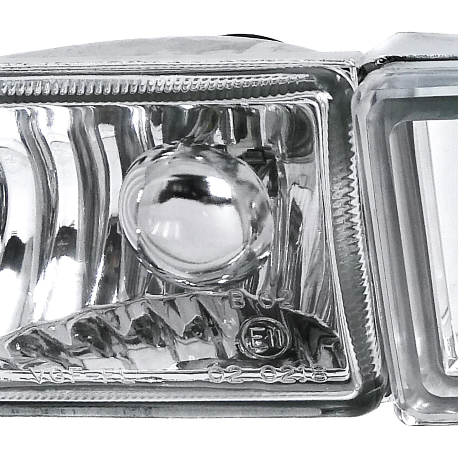 1993-1998 VW Golf Mk3/Jetta/Cabrio H3 Bumper Fog Lights Chrome/Clear Lens - Image 3