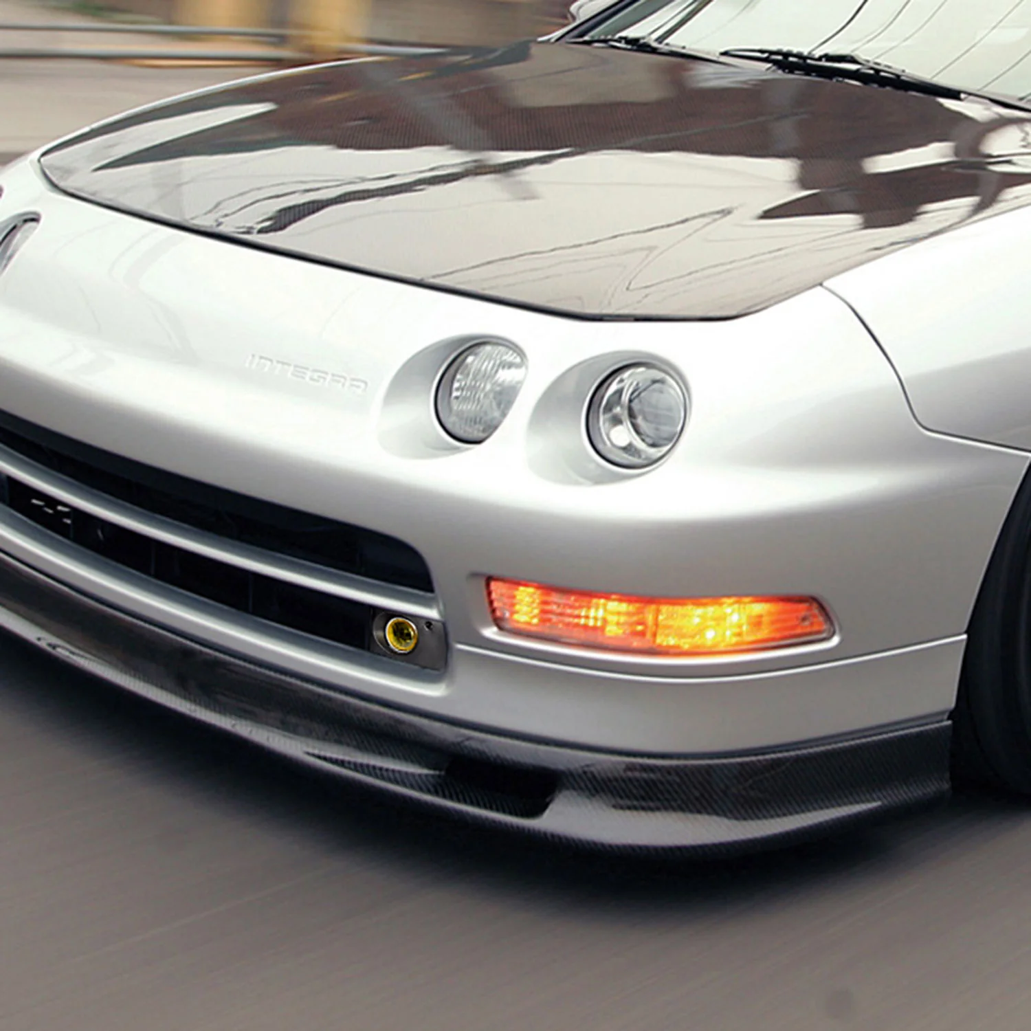 1994-1997 Acura Integra Coupe/Sedan H3 Fog Lights Kit Chrome/Yellow Lens - Image 8